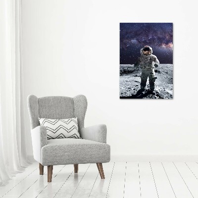 Modernes Acrylbild vertikal Astronaut