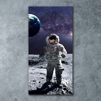 Modernes Acrylbild vertikal Astronaut