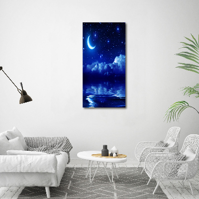 Bild auf Acrylglas vertikal Der Himmel bei Nacht