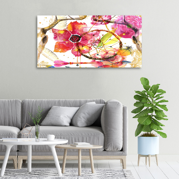 Wandbild Blumenmuster