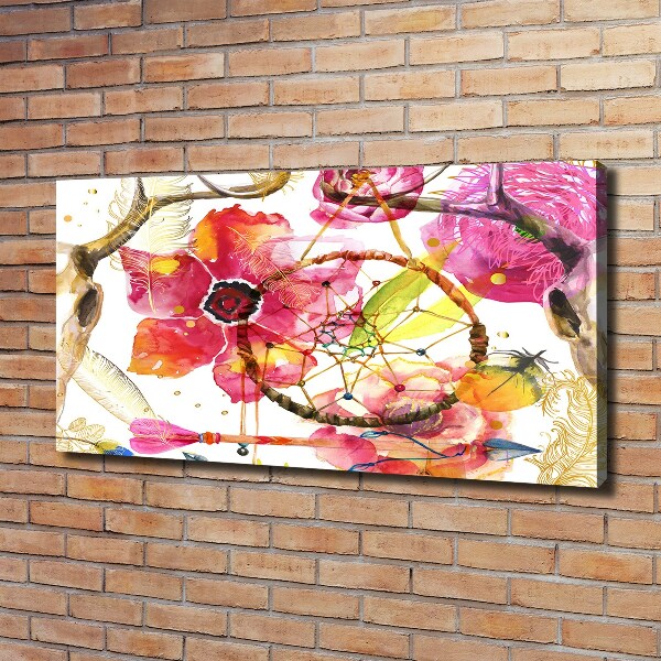 Wandbild Blumenmuster