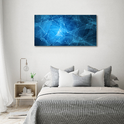 Bild auf leinwand Blaue Linien