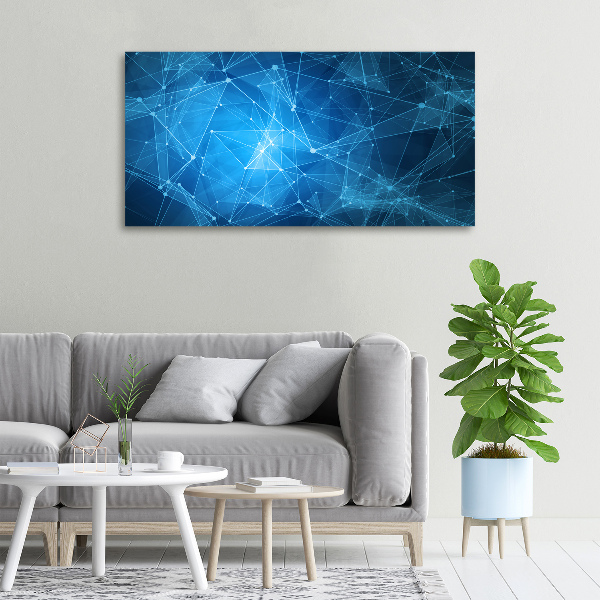 Bild auf leinwand Blaue Linien