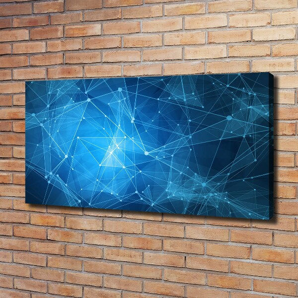 Bild auf leinwand Blaue Linien