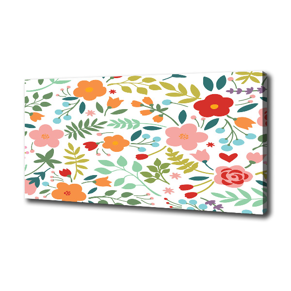 Wandbild Blumenillustration