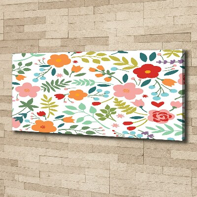 Wandbild Blumenillustration