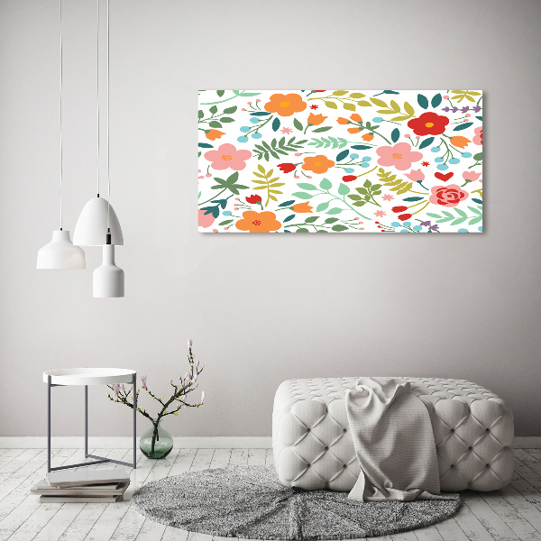 Wandbild Blumenillustration