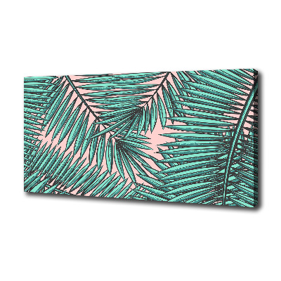 Wandbild Palmenblätter
