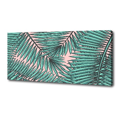 Wandbild Palmenblätter