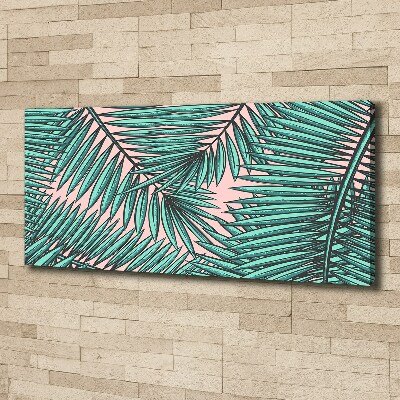 Wandbild Palmenblätter