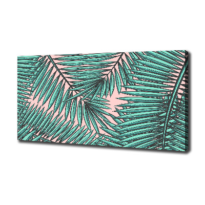 Wandbild Palmenblätter