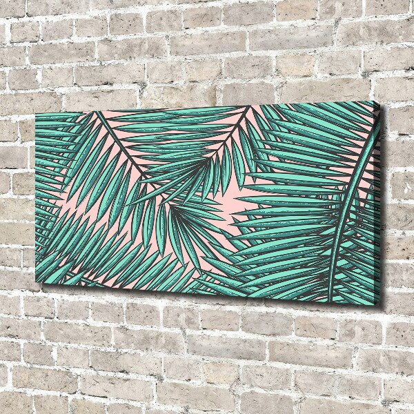 Wandbild Palmenblätter