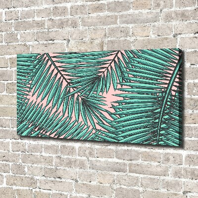Wandbild Palmenblätter
