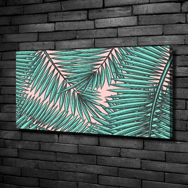 Wandbild Palmenblätter