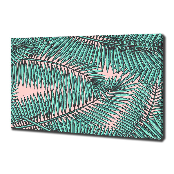 Wandbild Palmenblätter