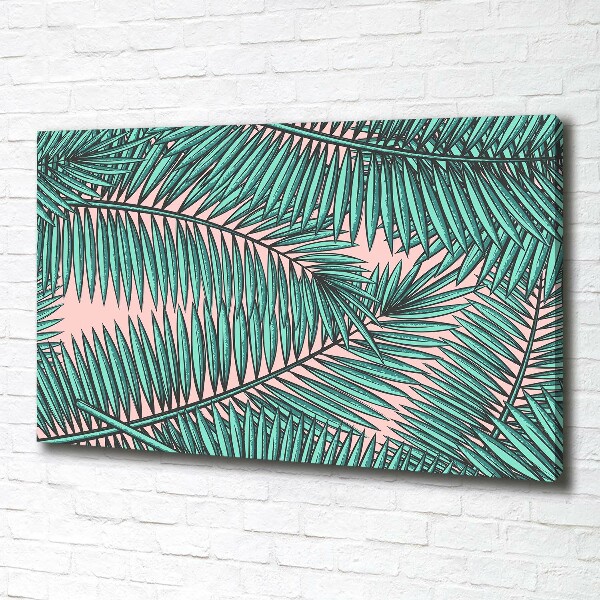 Wandbild Palmenblätter