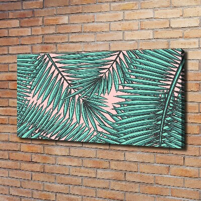 Wandbild Palmenblätter