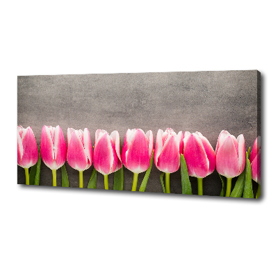 Wandbild Rosa Tulpen