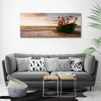 Wandbild Fischerbootstrand