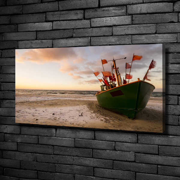 Wandbild Fischerbootstrand