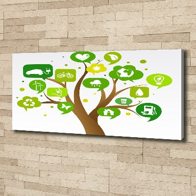 Bild auf leinwand Ökologischer Baum