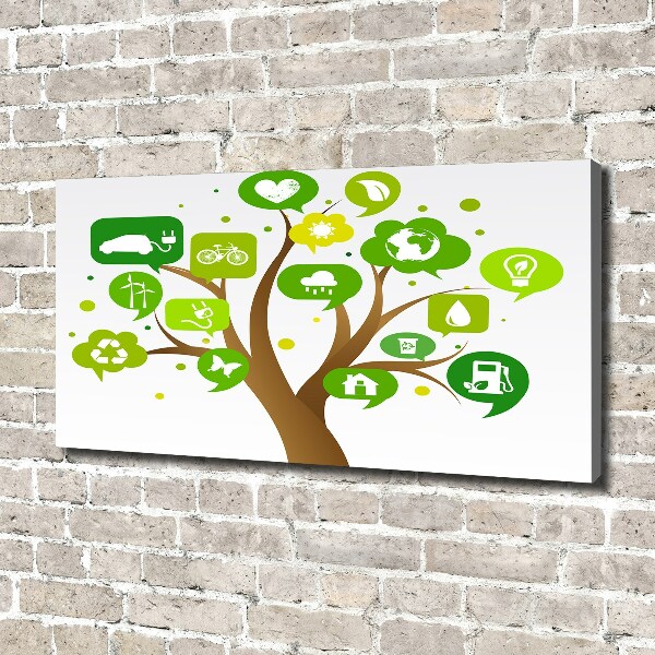 Bild auf leinwand Ökologischer Baum