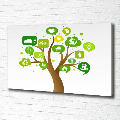 Bild auf leinwand Ökologischer Baum