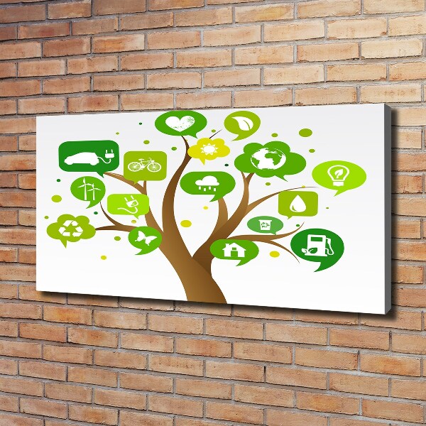 Bild auf leinwand Ökologischer Baum