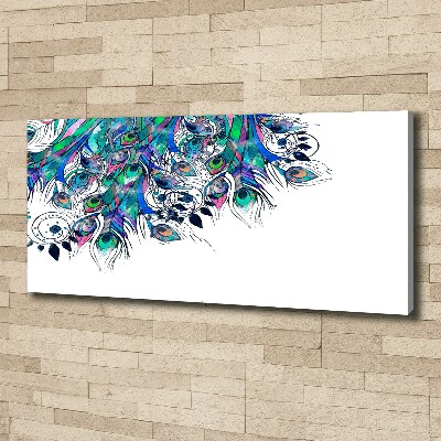 Wandbild Pfauenfedern