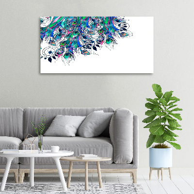 Wandbild Pfauenfedern