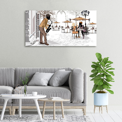 Bild auf leinwand Straßenmusiker