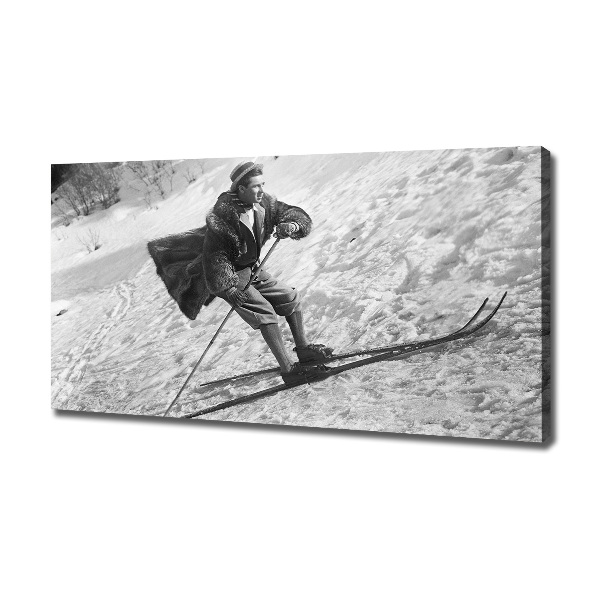 Wandbild Skifahrer