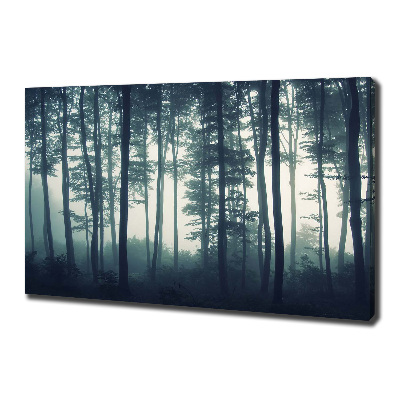 Bild auf leinwand Wald im Nebel