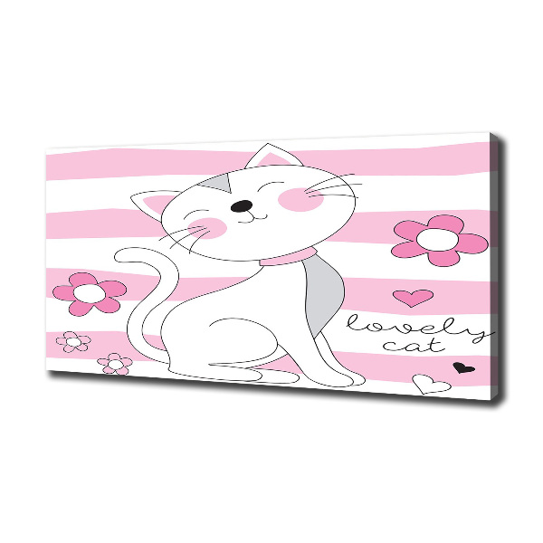 Wandbild Weiße Katze