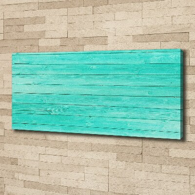 Wandbild Grüne Bretter