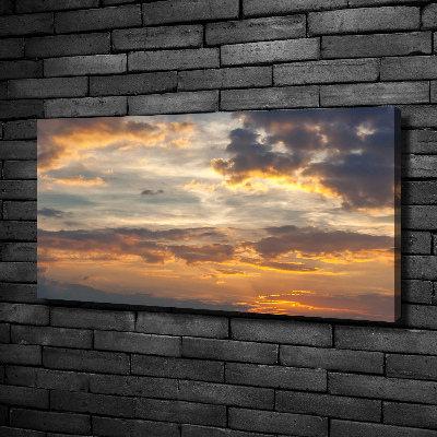 Bild auf leinwand Sonnenuntergang
