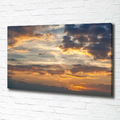 Bild auf leinwand Sonnenuntergang