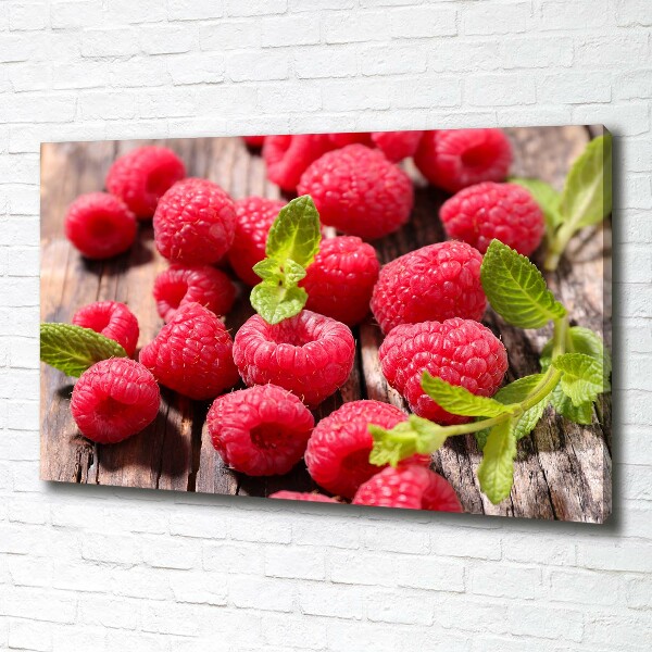 Wandbild Himbeeren