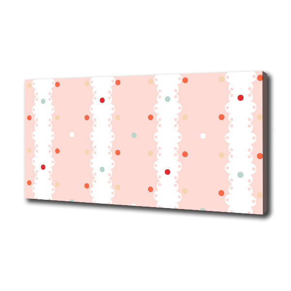 Bild auf leinwand Hintergrund mit bunten Punkten