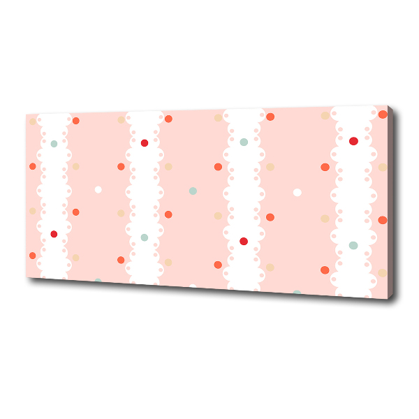 Bild auf leinwand Hintergrund mit bunten Punkten