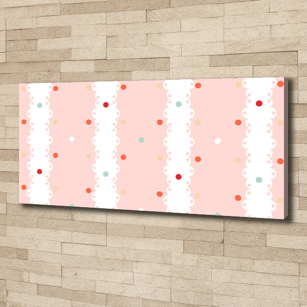Bild auf leinwand Hintergrund mit bunten Punkten