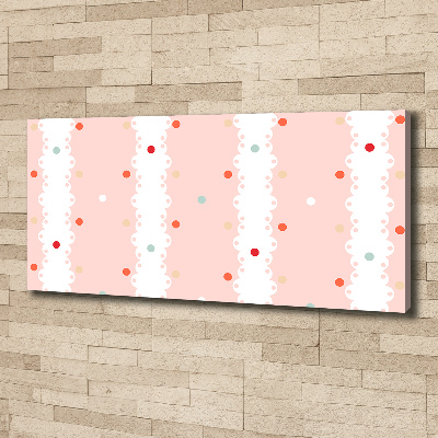 Bild auf leinwand Hintergrund mit bunten Punkten
