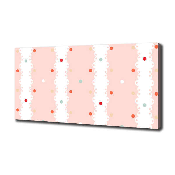 Bild auf leinwand Hintergrund mit bunten Punkten