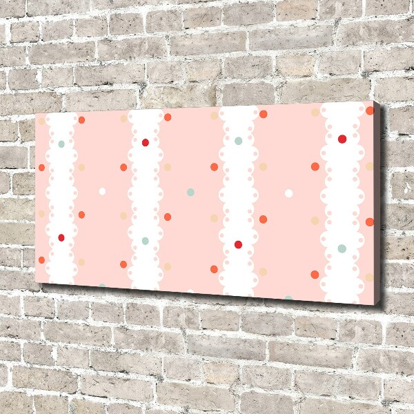 Bild auf leinwand Hintergrund mit bunten Punkten