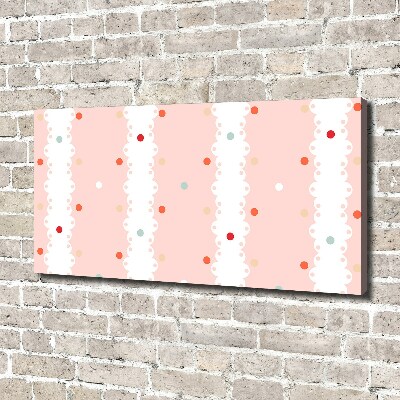 Bild auf leinwand Hintergrund mit bunten Punkten