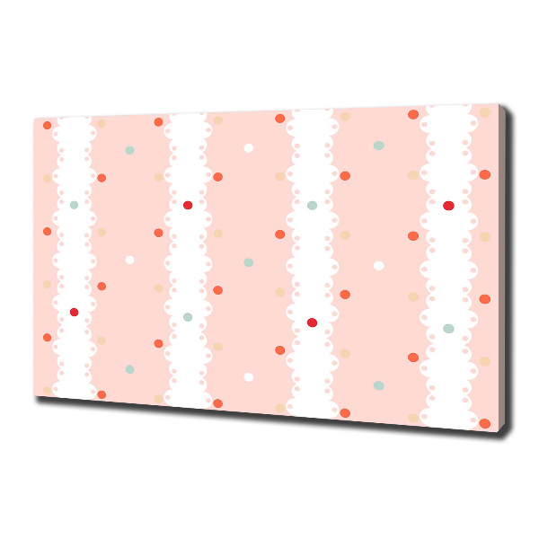 Bild auf leinwand Hintergrund mit bunten Punkten