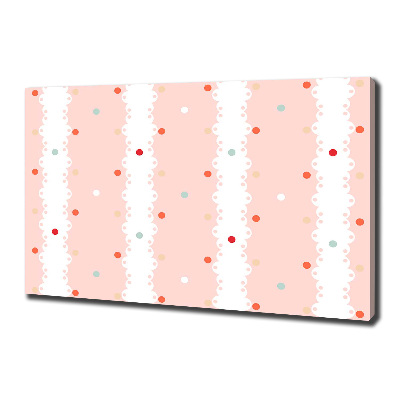 Bild auf leinwand Hintergrund mit bunten Punkten