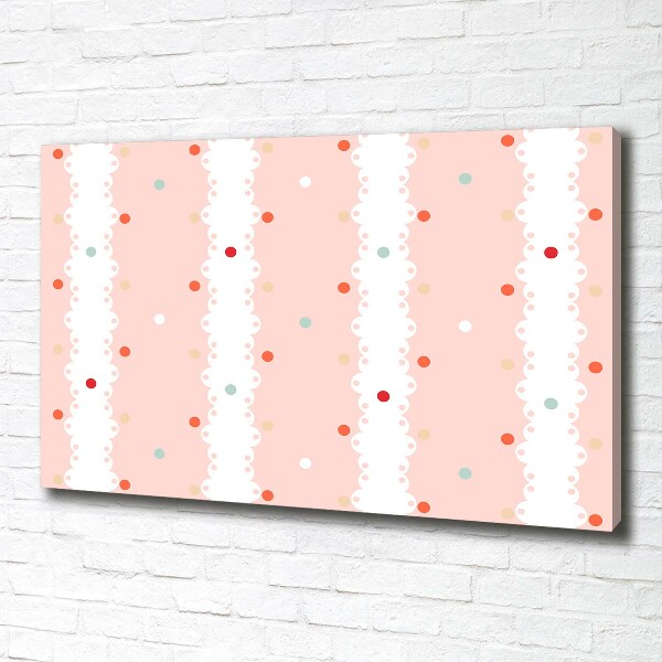 Bild auf leinwand Hintergrund mit bunten Punkten
