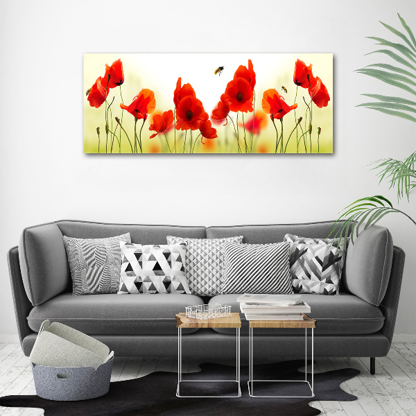 Wandbild Mohnblumen