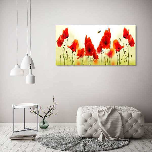 Wandbild Mohnblumen